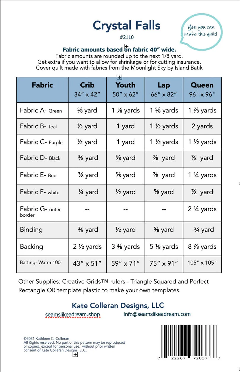 Crystal Falls PDF Download pattern