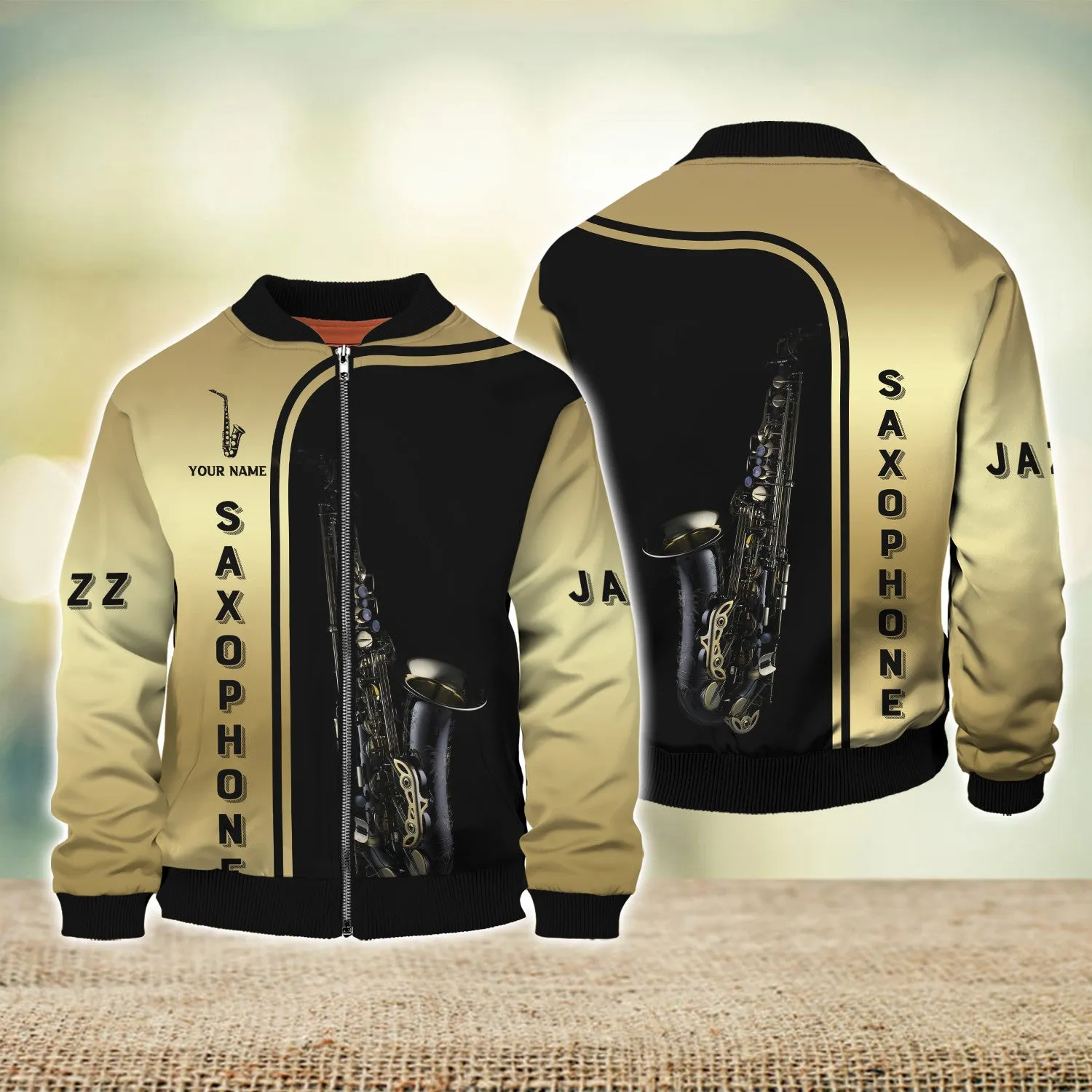 Custom Saxophone Shirts Saxophone Pattern Design Shirts 2745