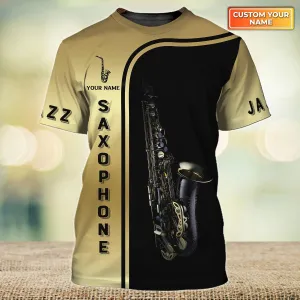 Custom Saxophone Shirts Saxophone Pattern Design Shirts 2745