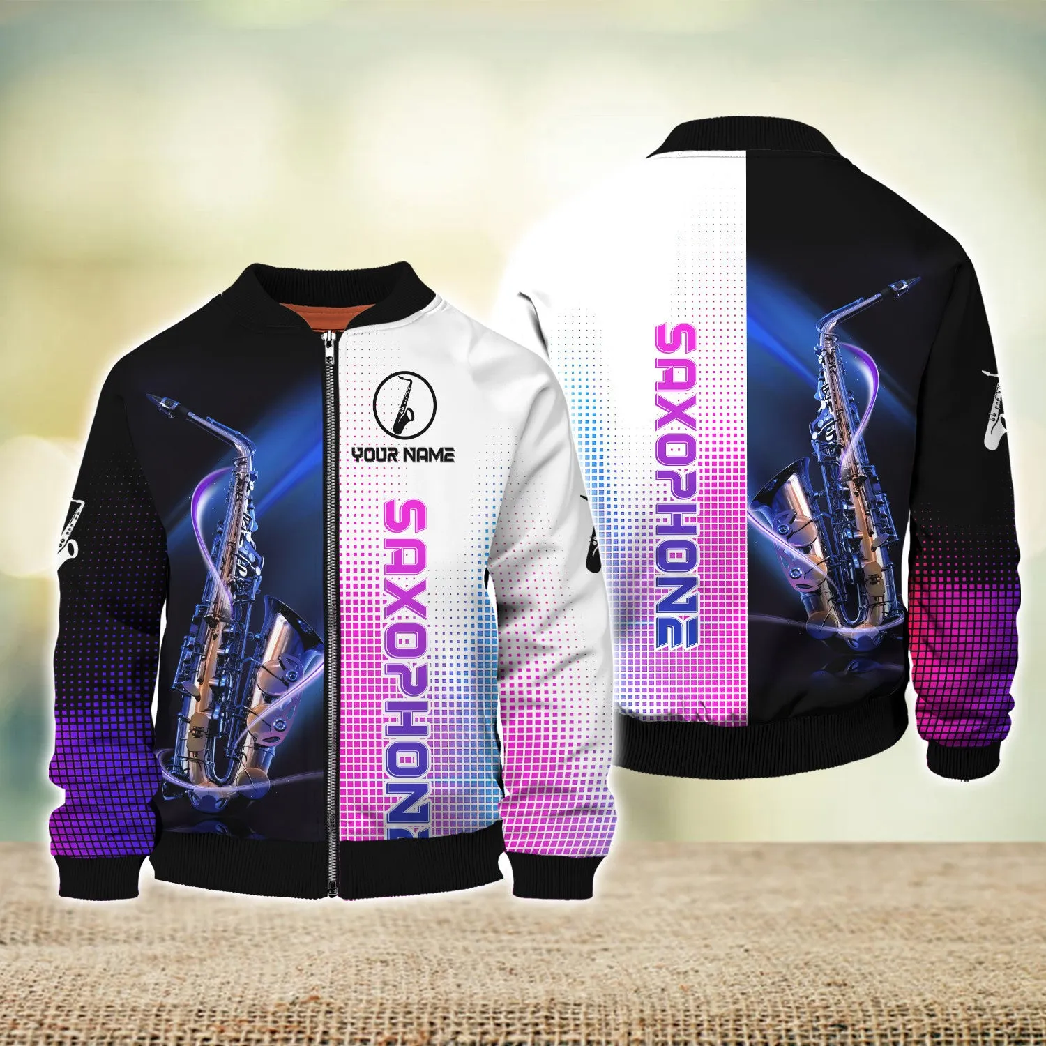 Custom Saxophone Shirts Saxophone Pattern Design Shirts 2750