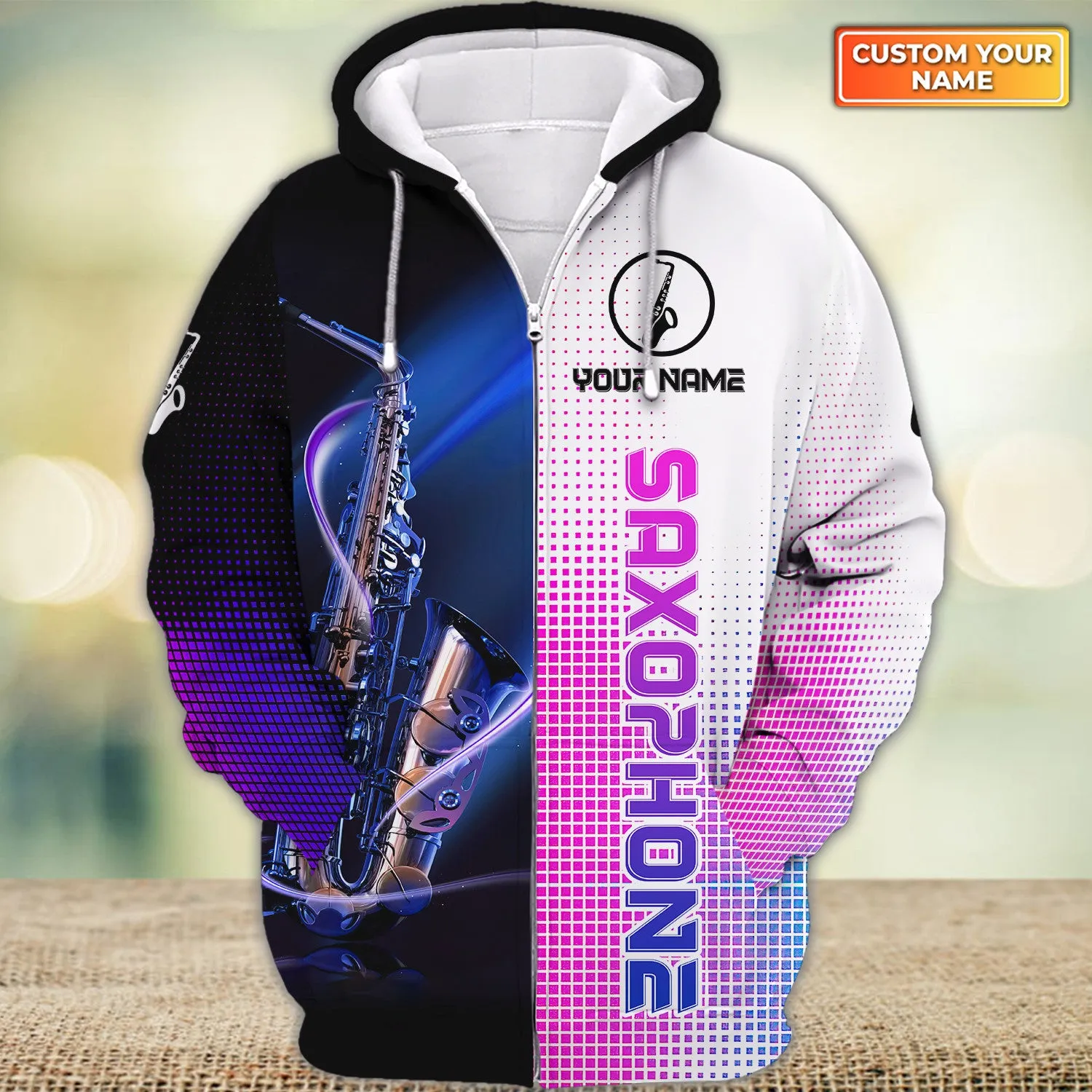 Custom Saxophone Shirts Saxophone Pattern Design Shirts 2750