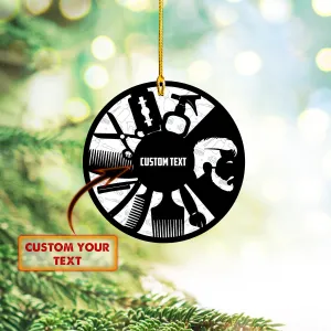 Custom Shaped Ornament - Barber 085