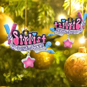 Custom Shaped Ornament - Hairdresser