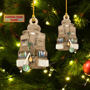 Custom Shaped Ornament - Waistcoat Fishing 6