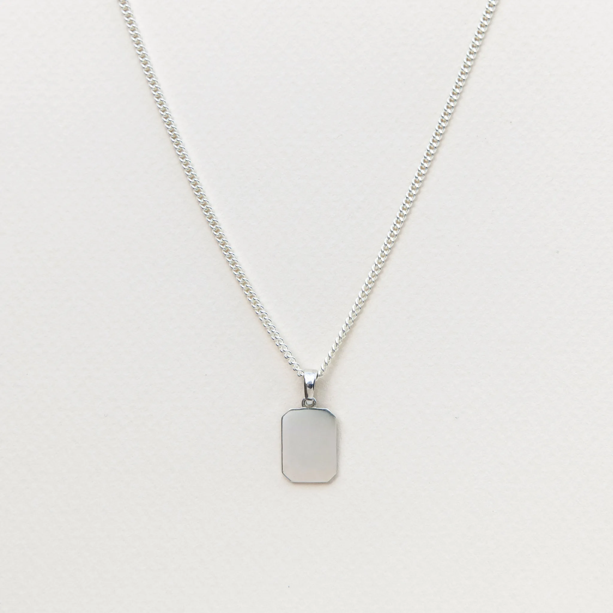 Cut-Corner Pendant, 16mm