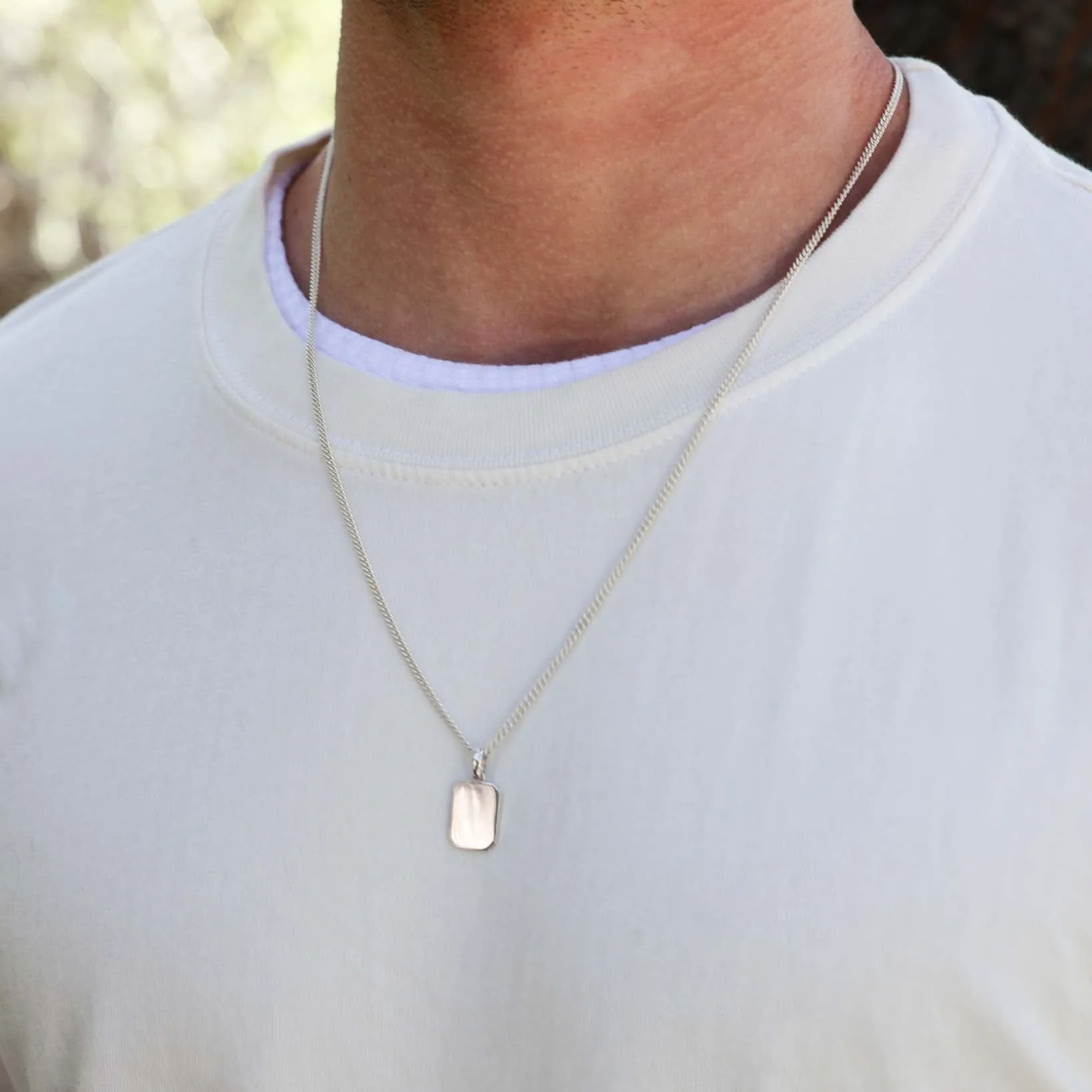 Cut-Corner Pendant, 16mm