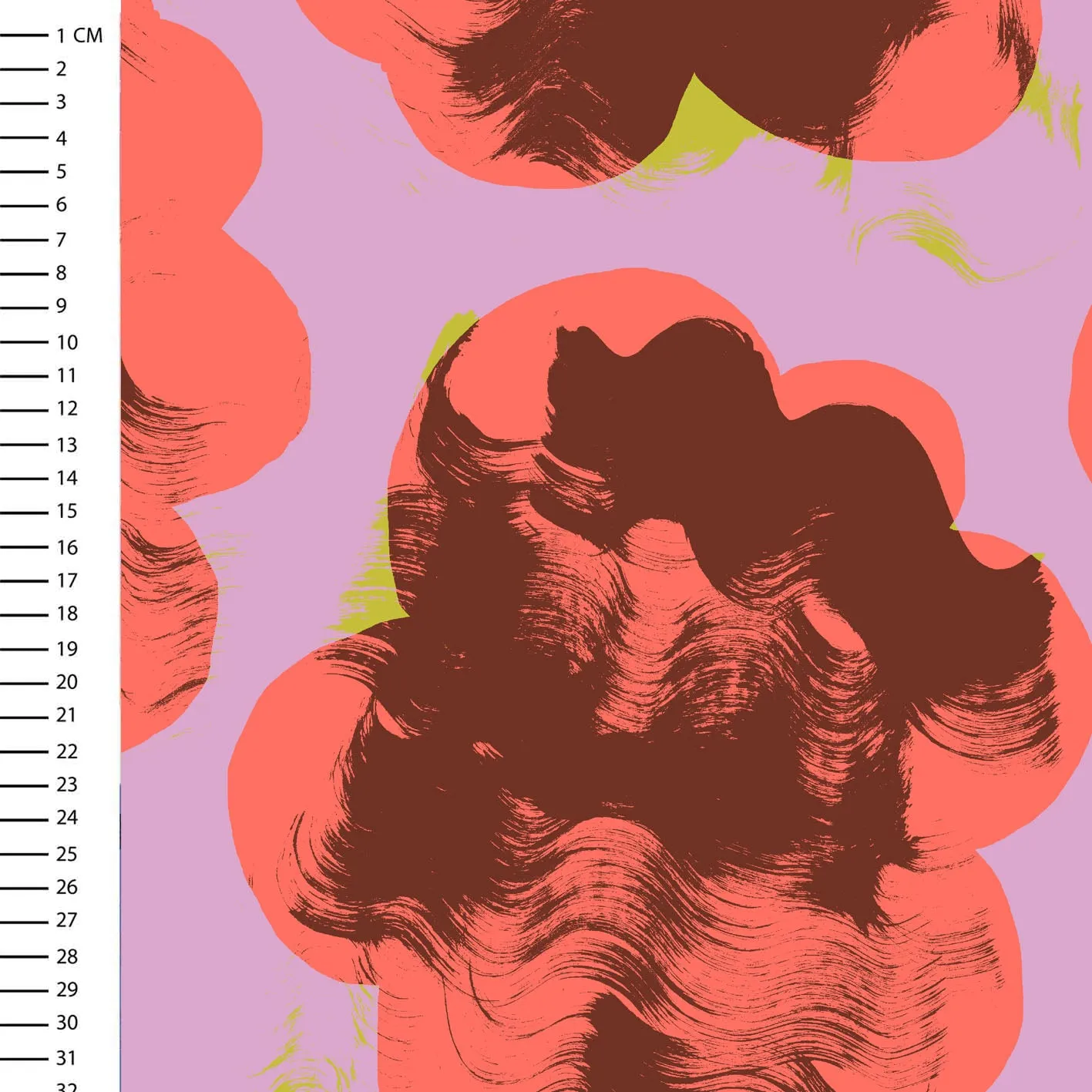 Cute pink floral surface pattern design