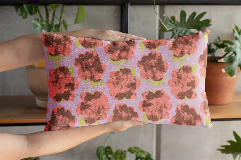 Cute pink floral surface pattern design