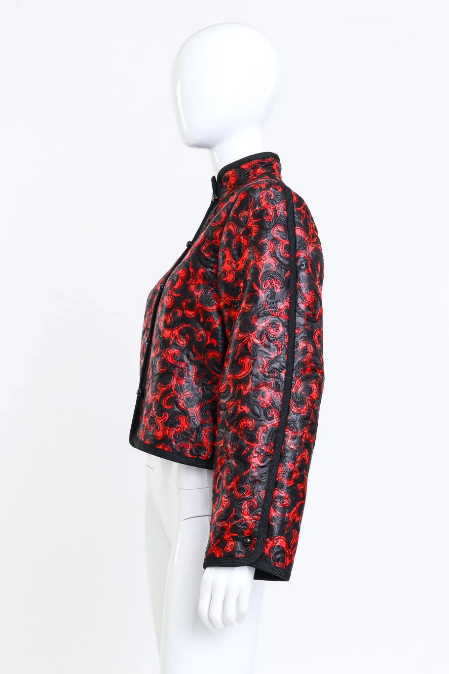 Damask Jacquard Mandarin Jacket