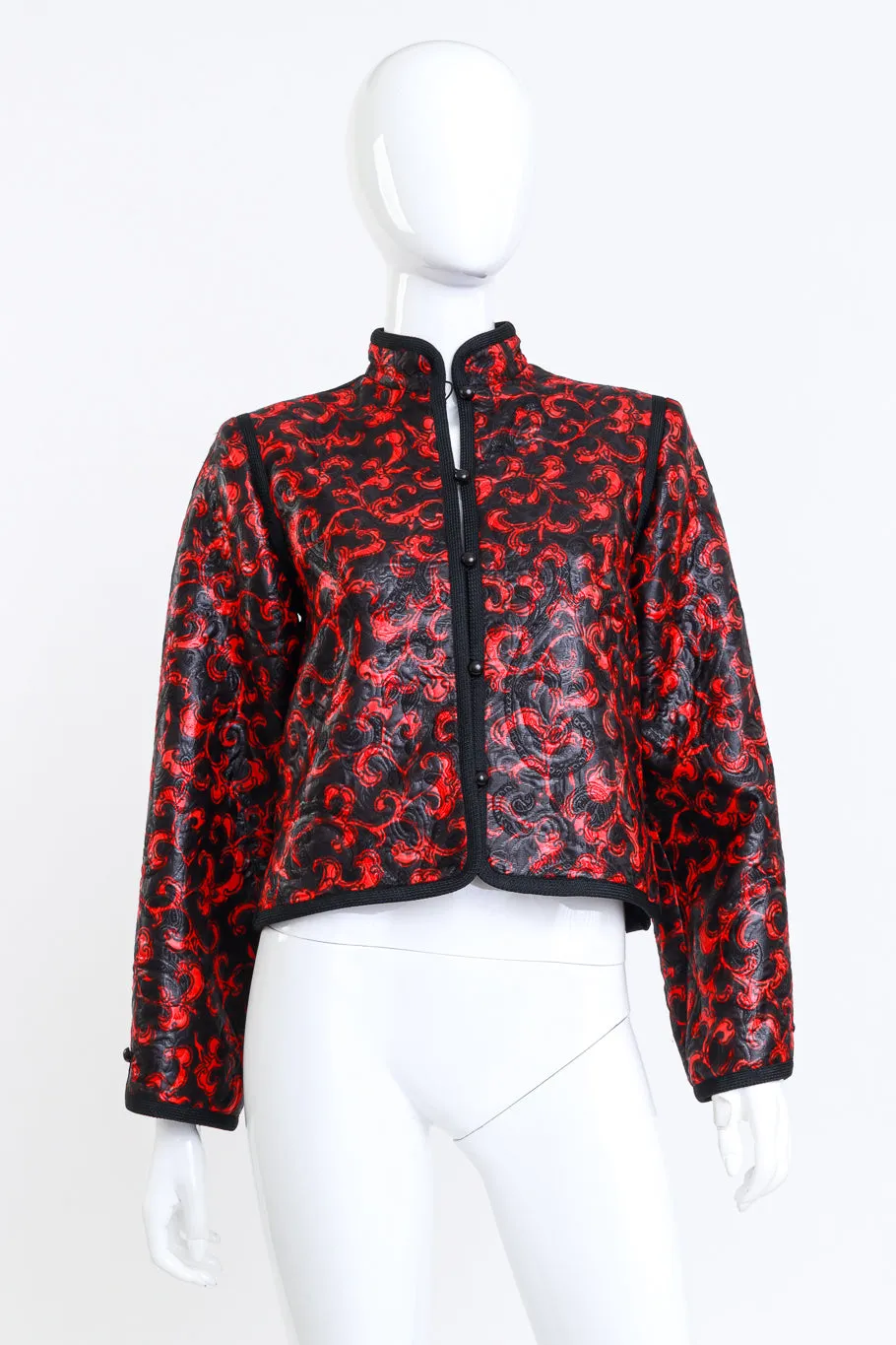 Damask Jacquard Mandarin Jacket