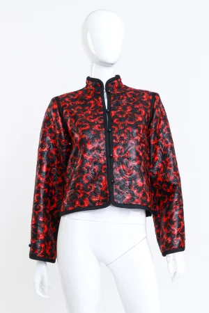 Damask Jacquard Mandarin Jacket