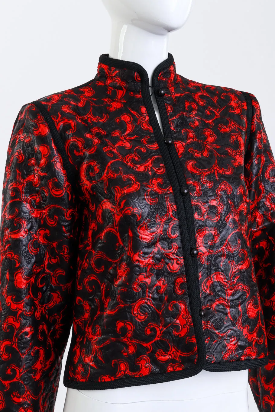 Damask Jacquard Mandarin Jacket