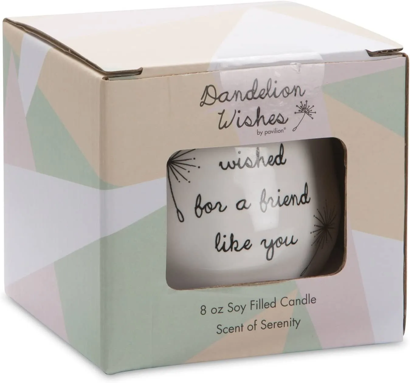 Dandelion Always Wished for a Friend like You Ceramic Soy Candle