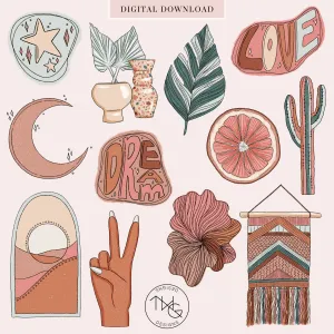 Desert Dream Clipart   Pattern Bundle
