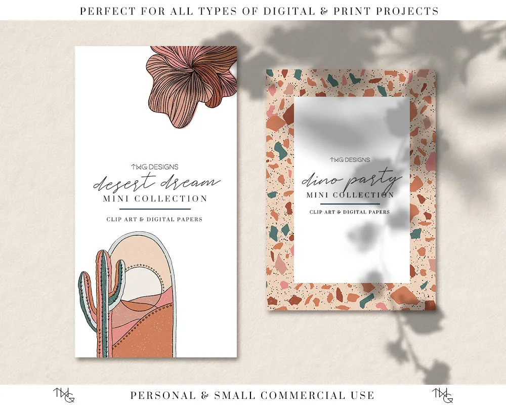 Desert Dream Clipart   Pattern Bundle