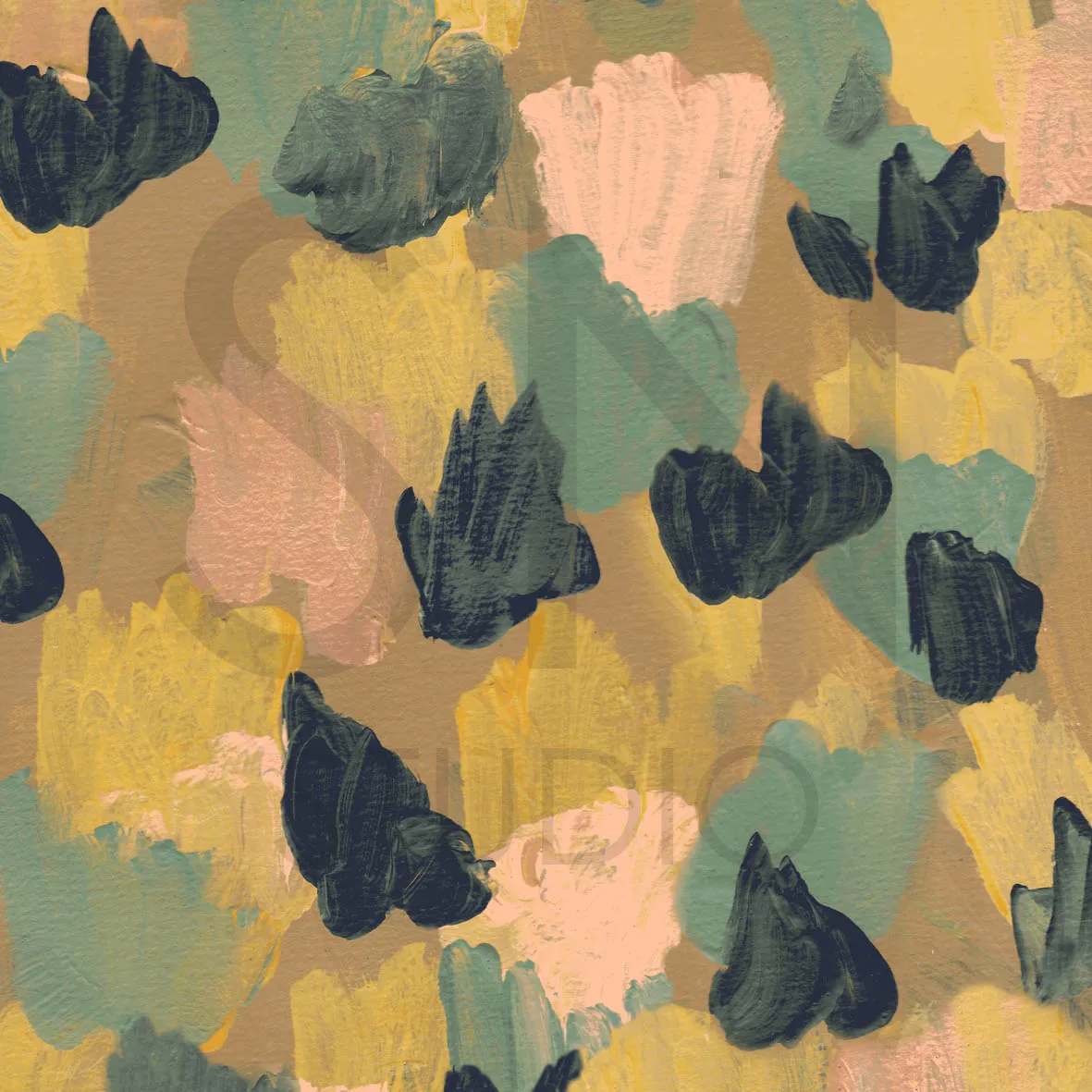 Desert flower field surface pattern design