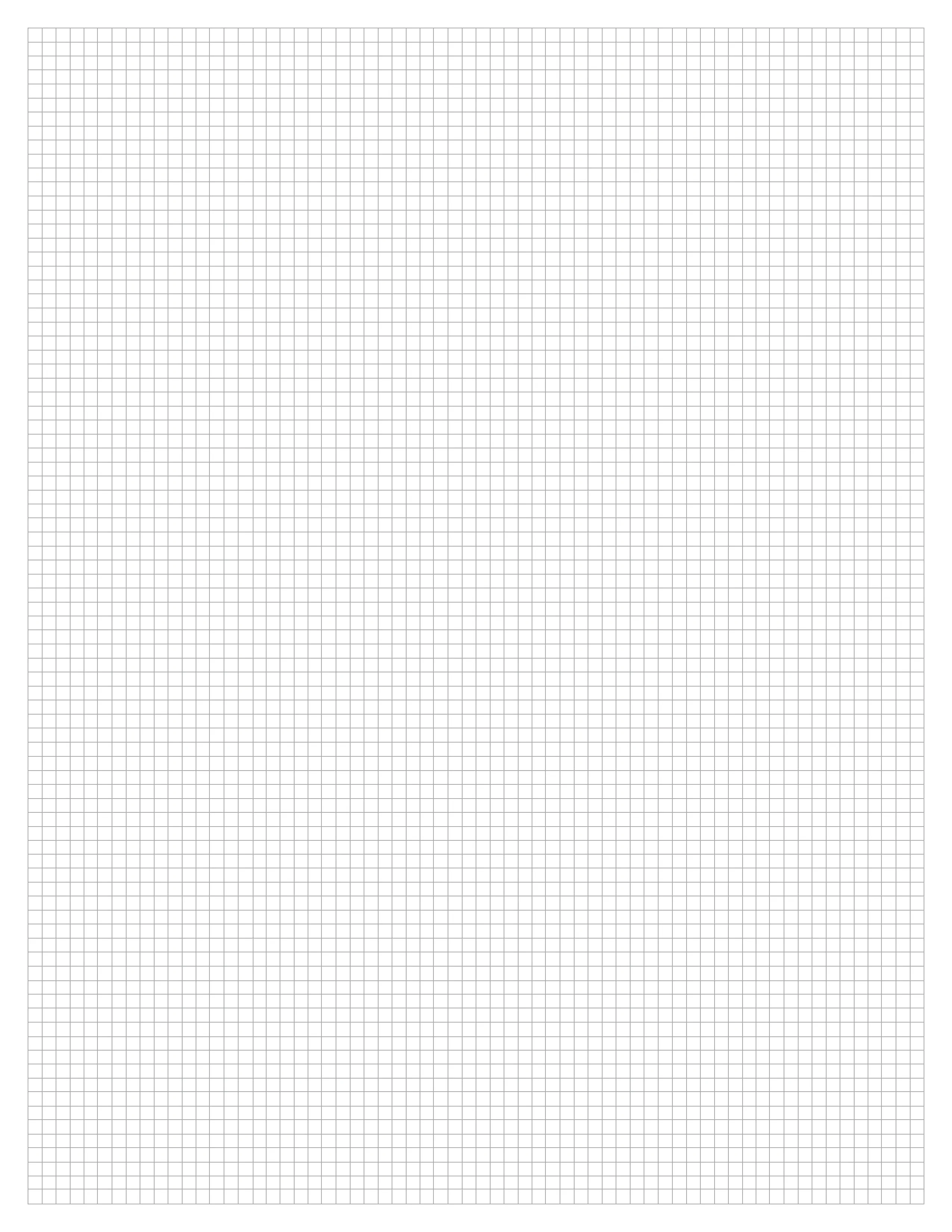 Design Ideation Grid Paper. GREY Grid. Premium Grid Paper. Creative Project.  (8.5" x 11") 1/8" Box Grid. LP-GRID-GR