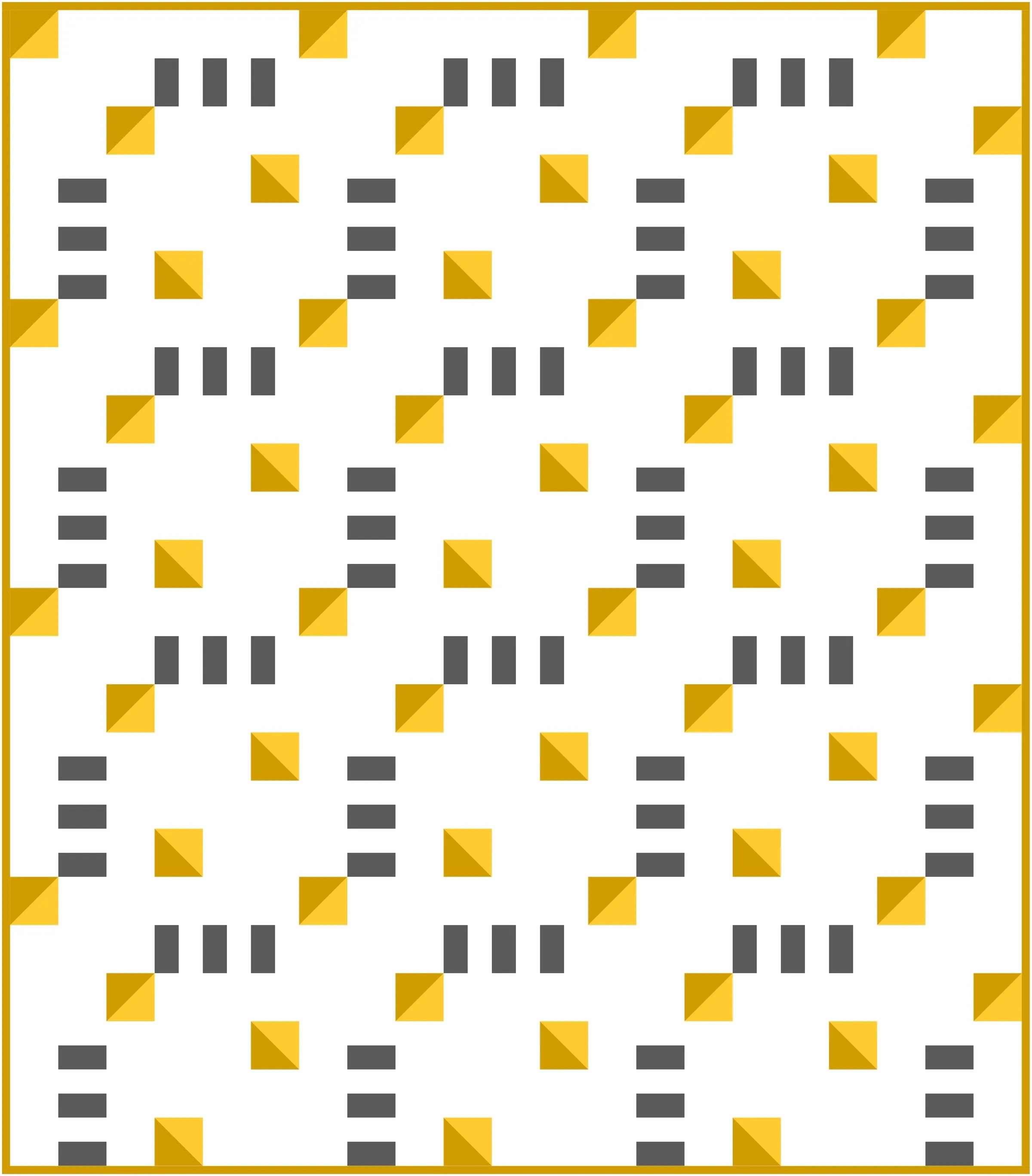 Double Time Quilt Block Pattern