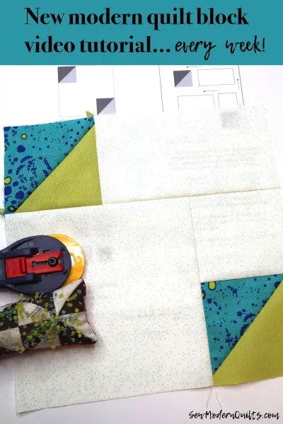 Double Time Quilt Block Pattern