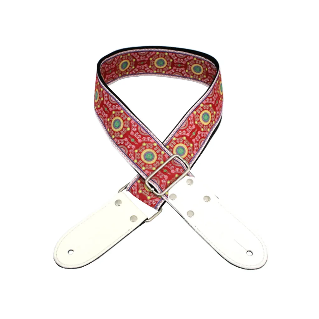 DSL JAC20-SAL-RED Strap 2" Jacquard Weave Sal Red