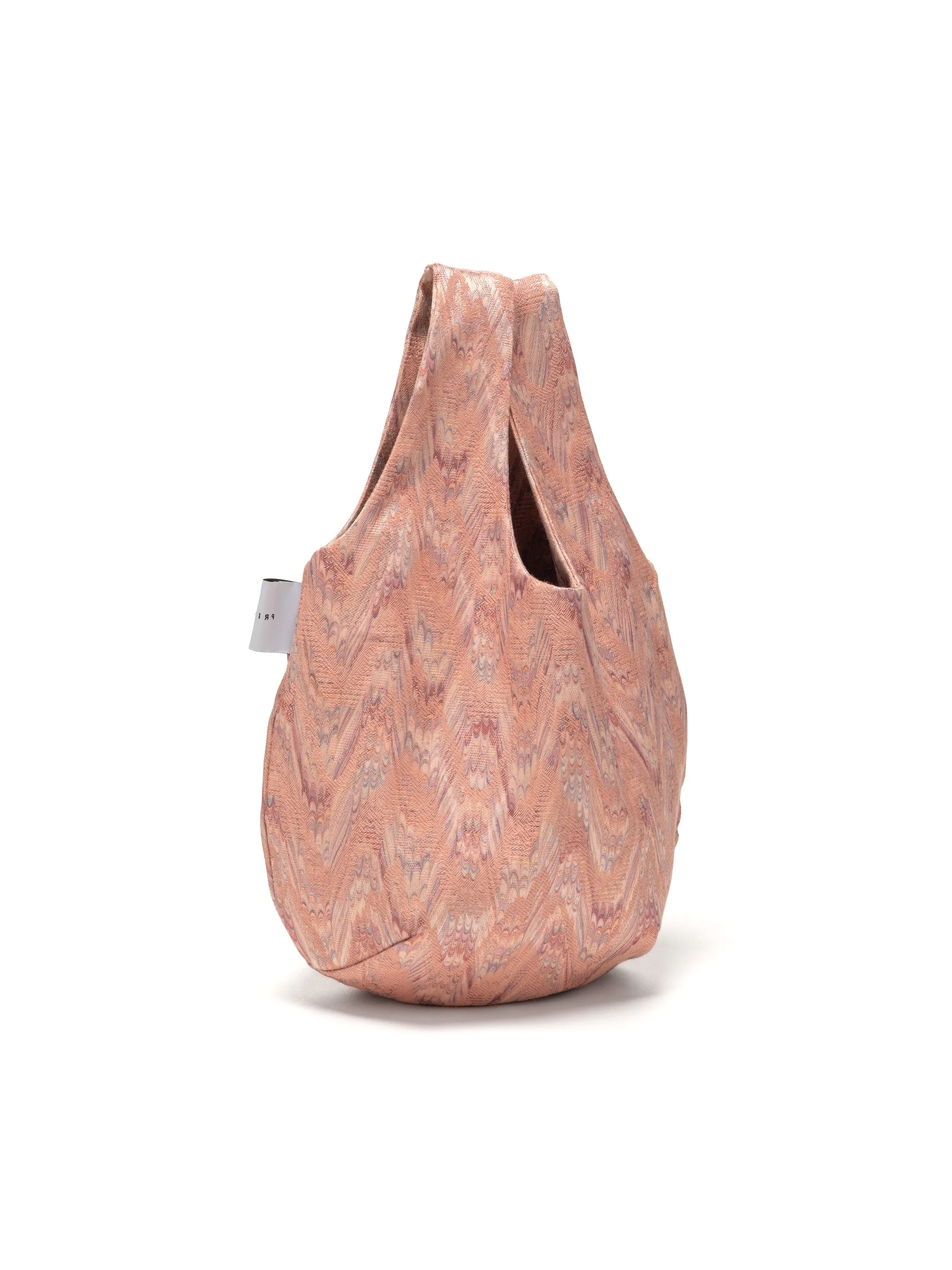 egg tote - vintage jacquard pink lumiere