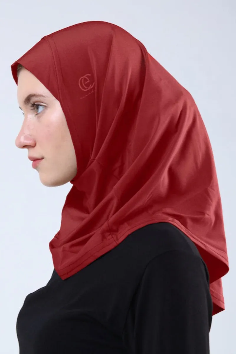 Elegant Full-Coverage Sport Hijab  | Maroon