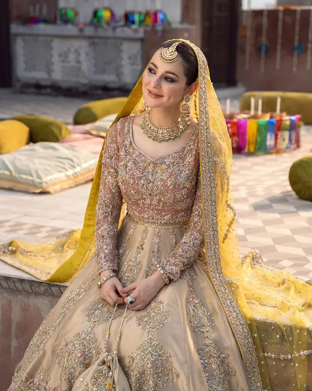 Embellished Bridal Lehenga Choli and Dupatta Dress