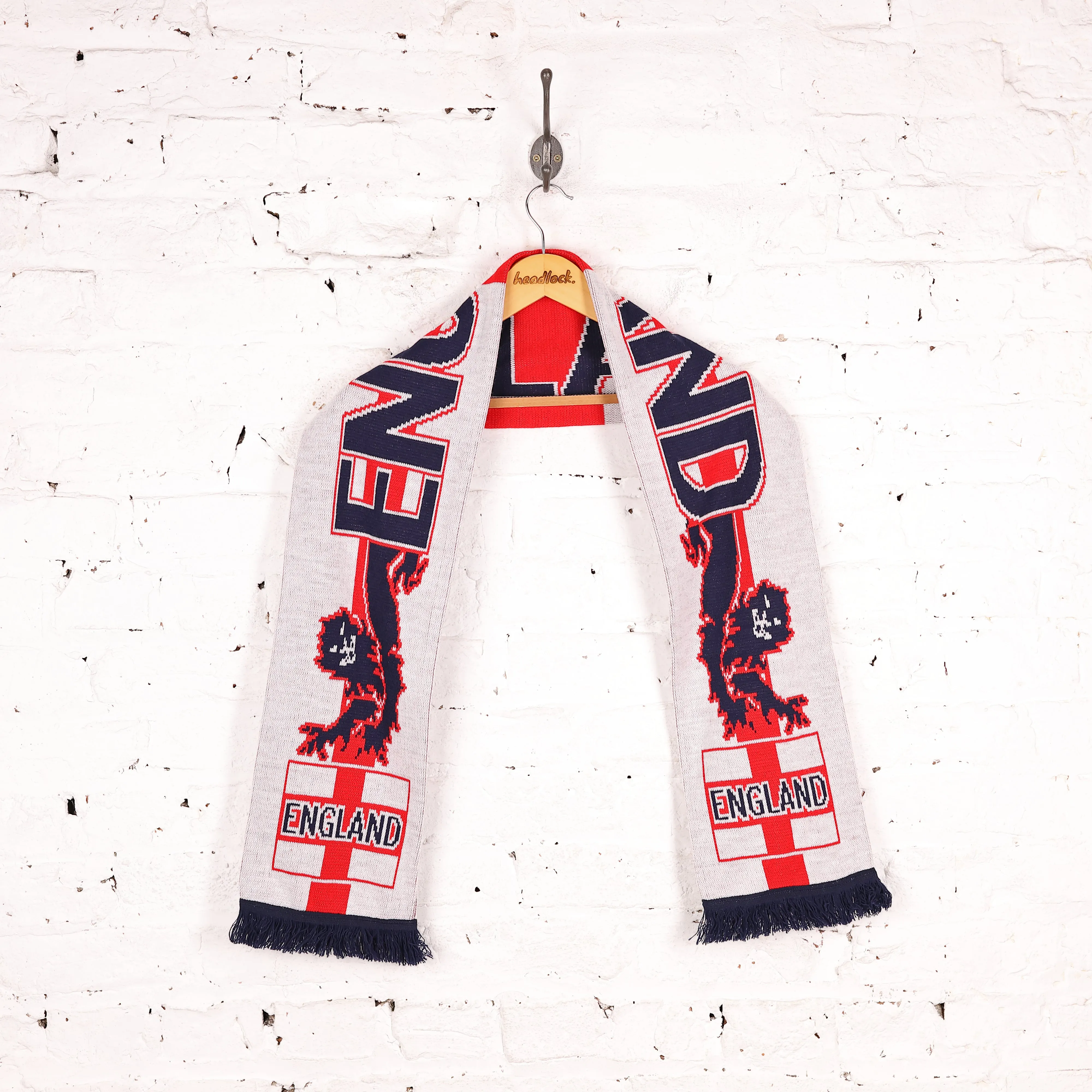 England Football Scarf - White - One Size