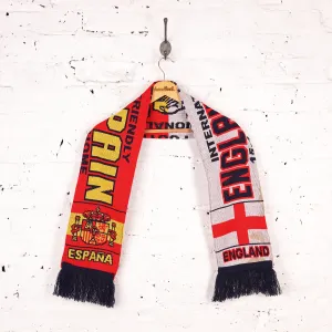 England vs Spain 2016 Football Scarf - White - One Size