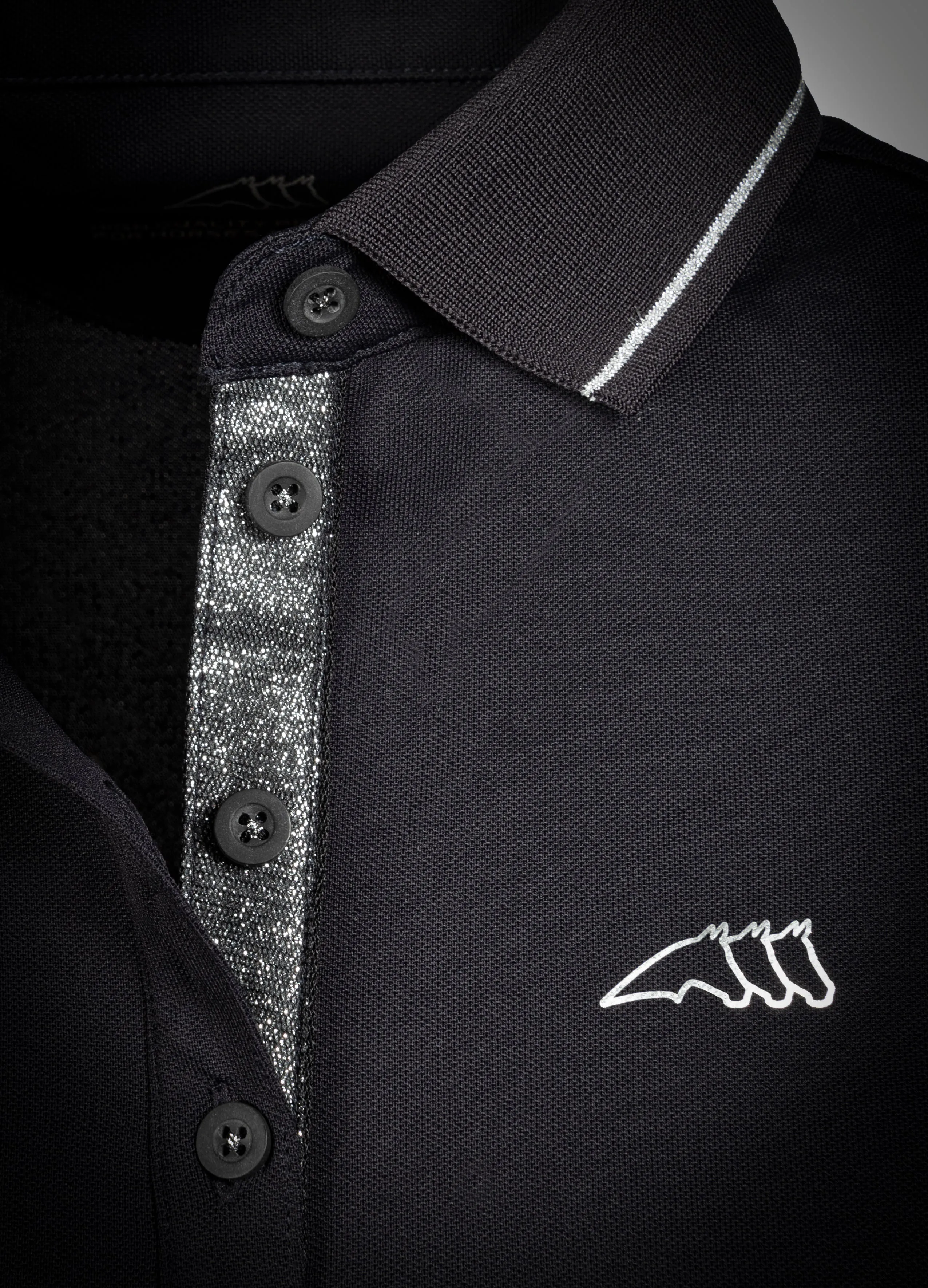Equiline Gretig Performance Polo Shirt with Glitter Details - SALE
