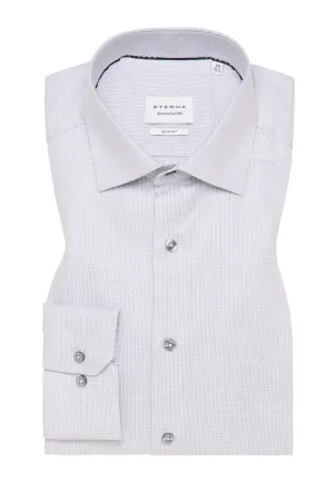 Eterna Structured Twill Slim Fit Dress Shirt