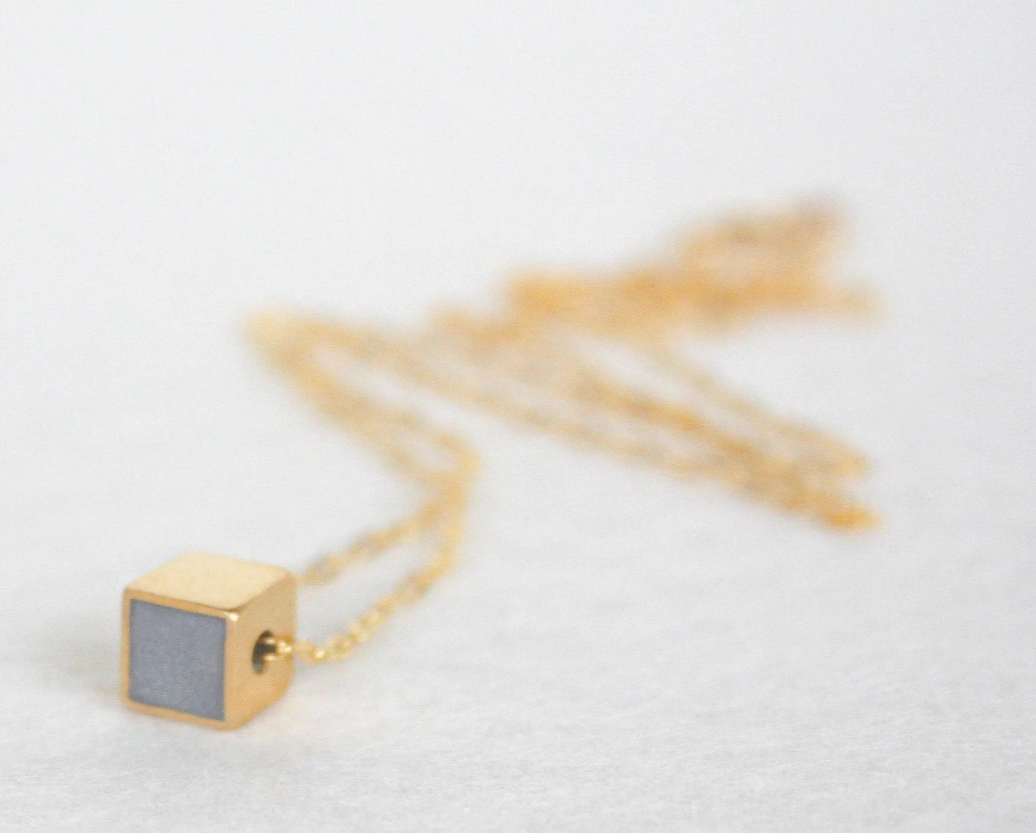 Everyday Geometric Cube Necklace