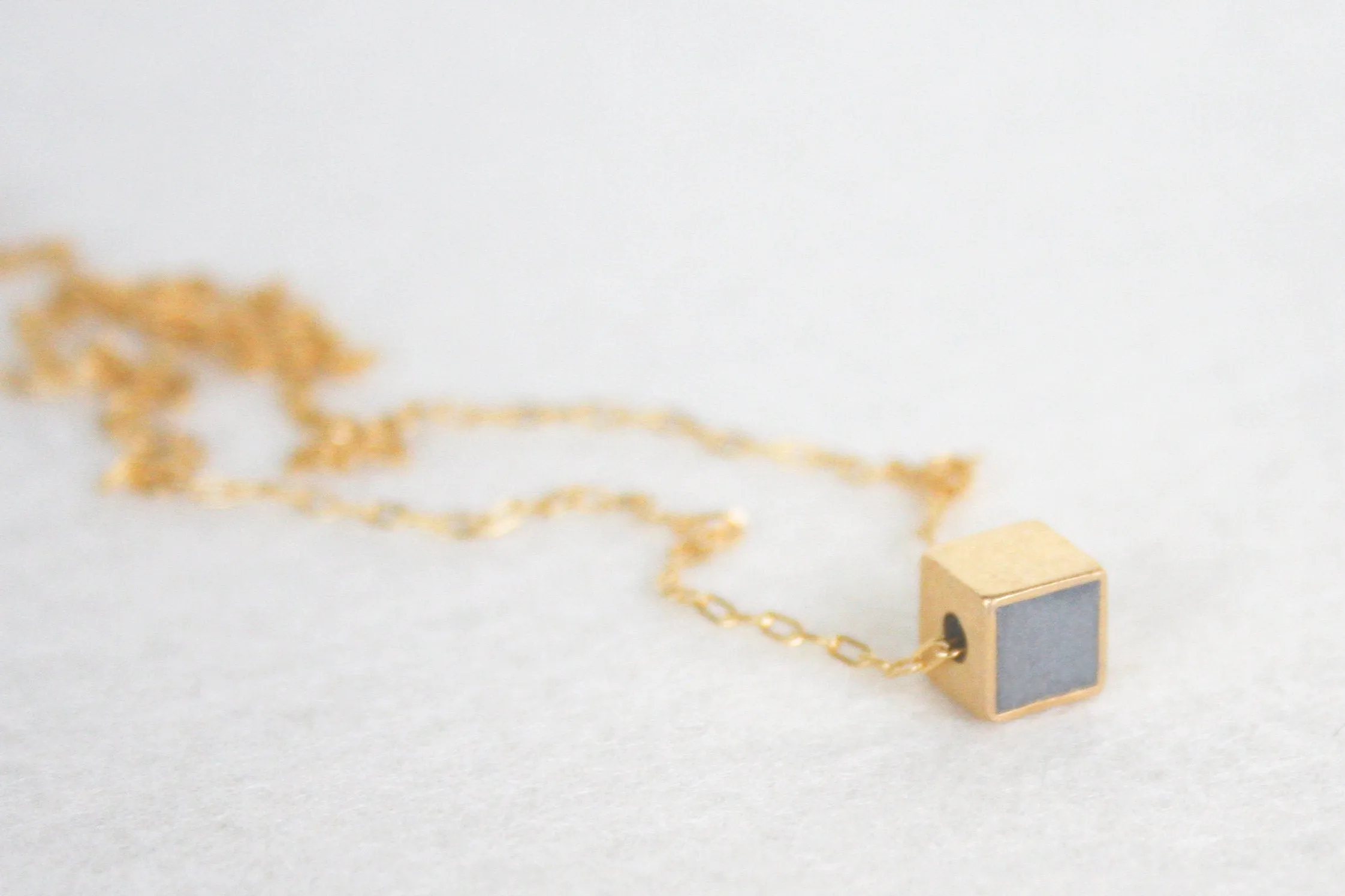 Everyday Geometric Cube Necklace
