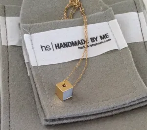 Everyday Geometric Cube Necklace