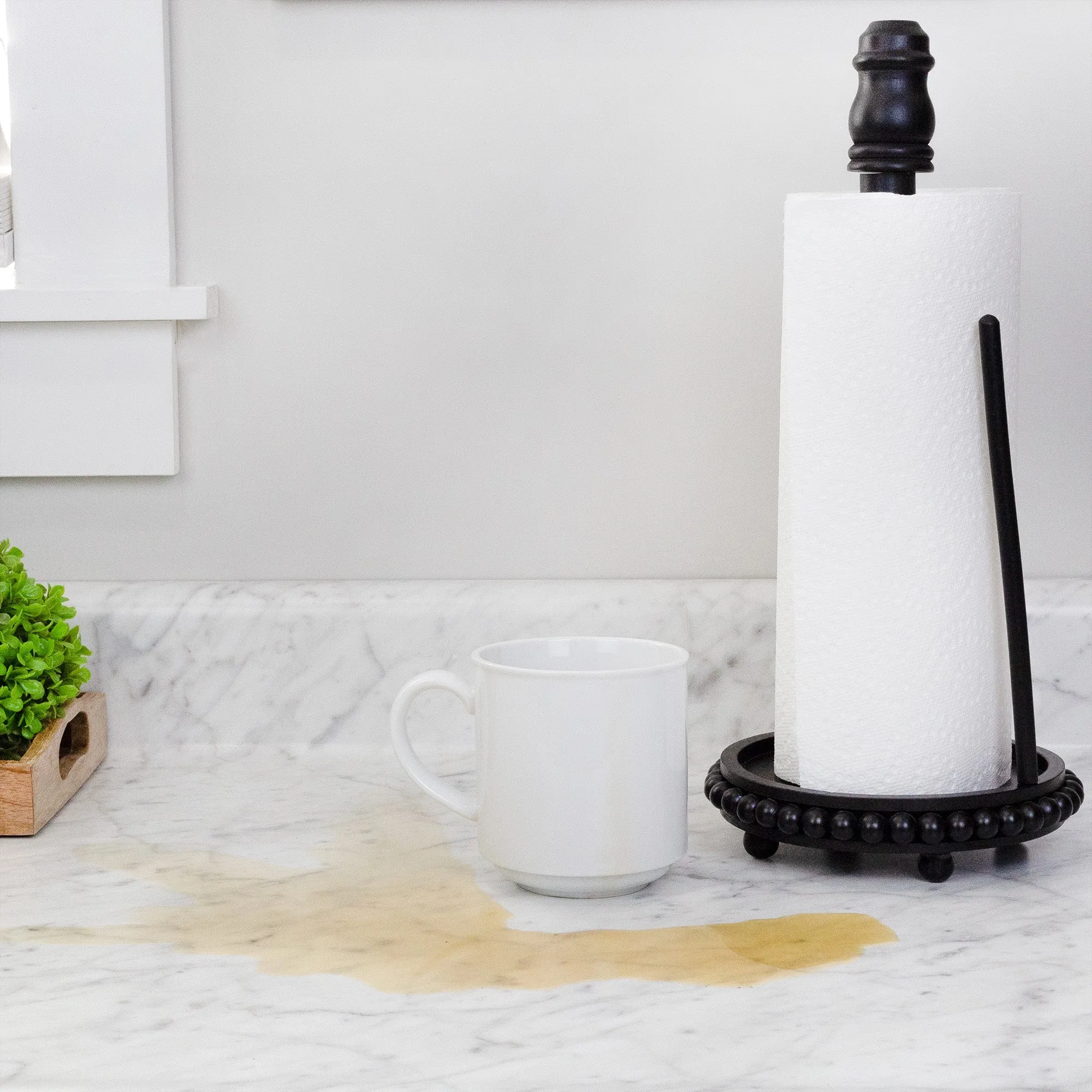Farmhouse Paper Towel Holder (Black, Case of 16)