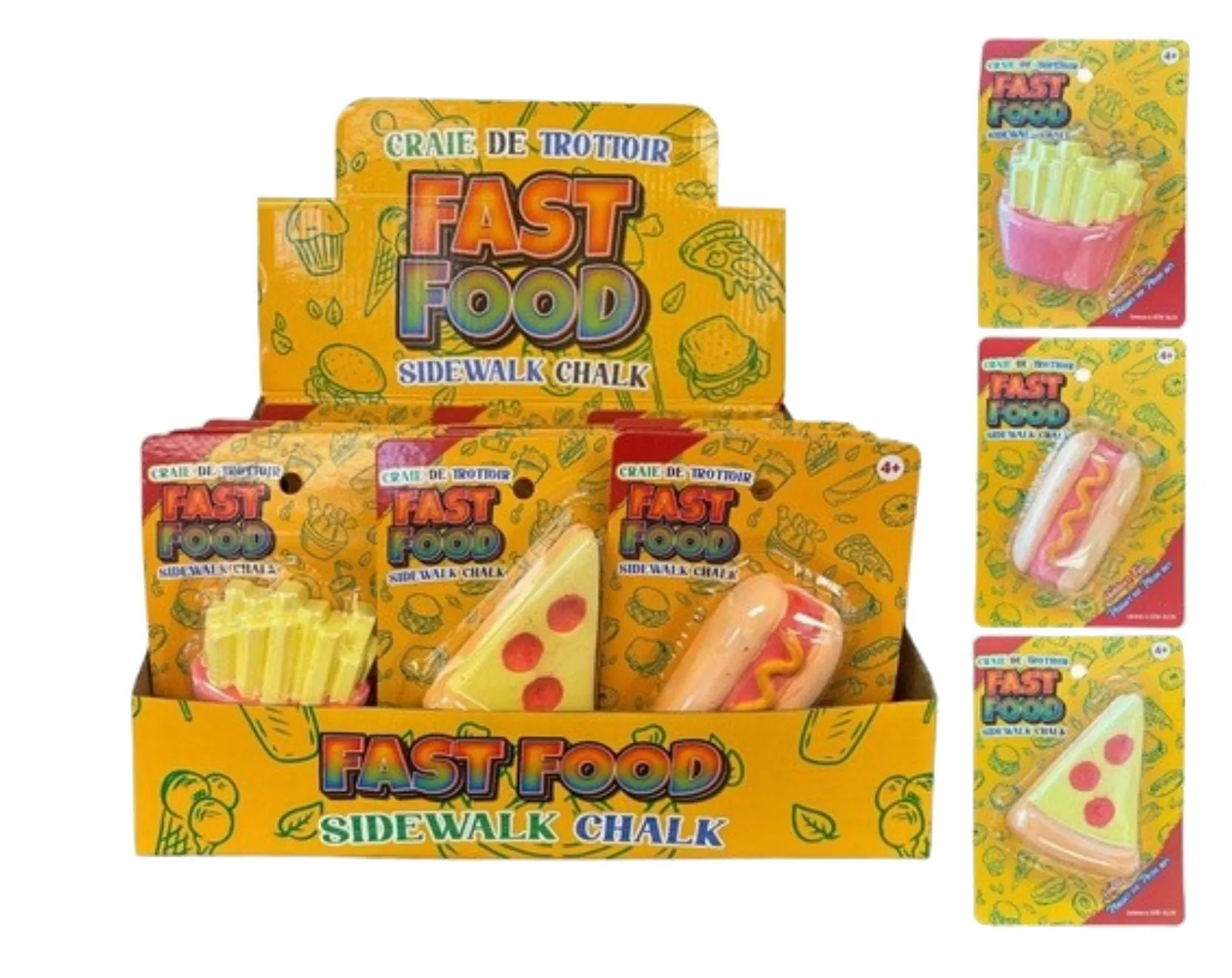 Fast Food Sidewalk Chalk