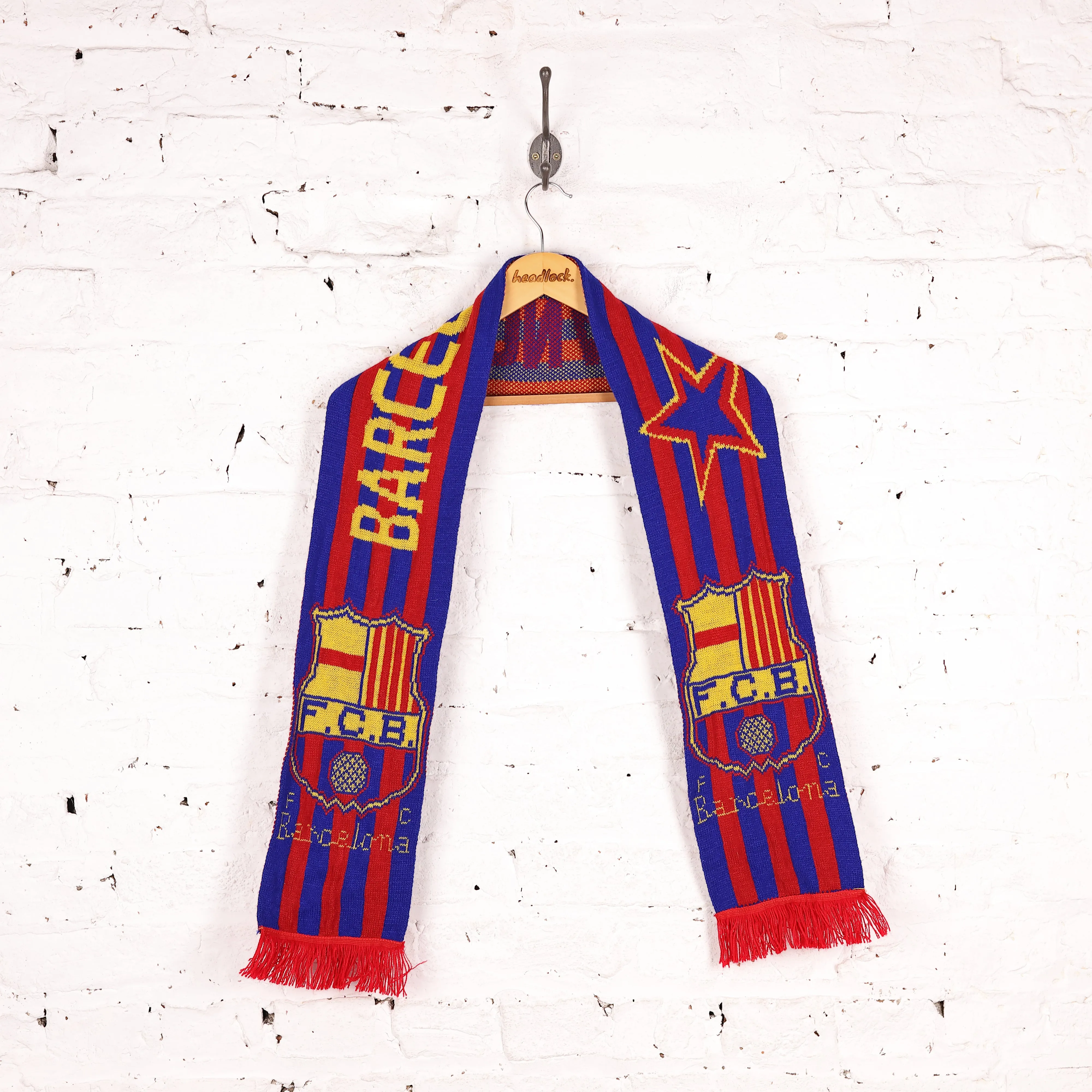 F.C Barcelona Football Scarf - Red - One Size