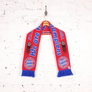 FC Bayern Munich Champions Football Scarf - Red - One Size