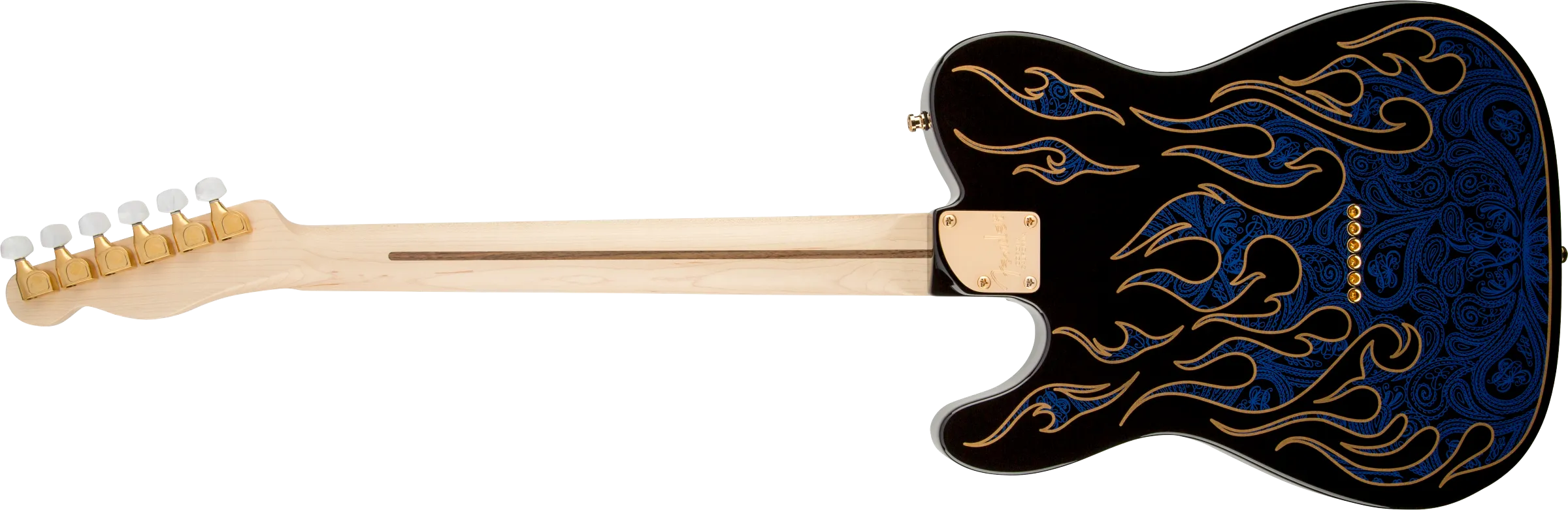 Fender James Burton Tele Blue Paisley Flames