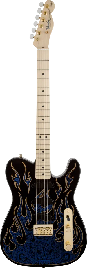 Fender James Burton Tele Blue Paisley Flames