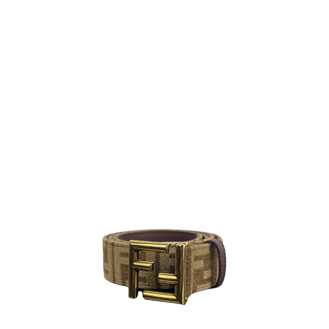 Fendi FF Jacquard Belt - Size 85