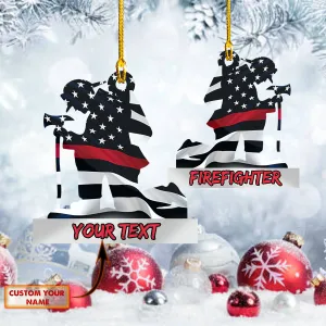 Firefighter - Shaped Ornament 02