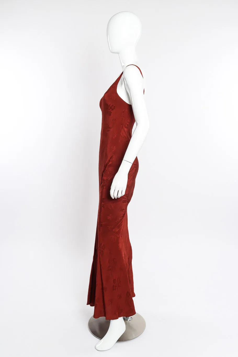 Floral Crepe Bias Gown