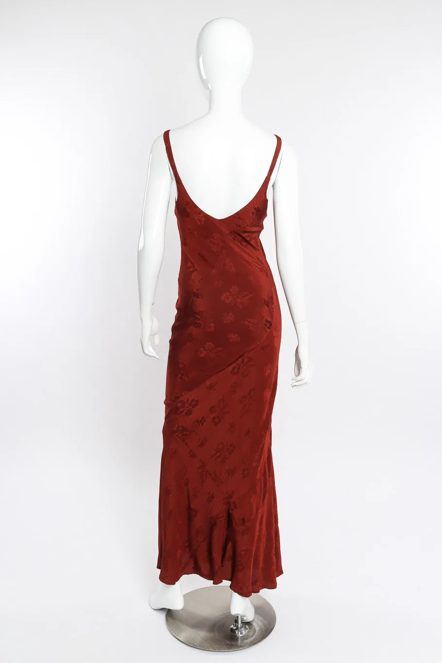 Floral Crepe Bias Gown