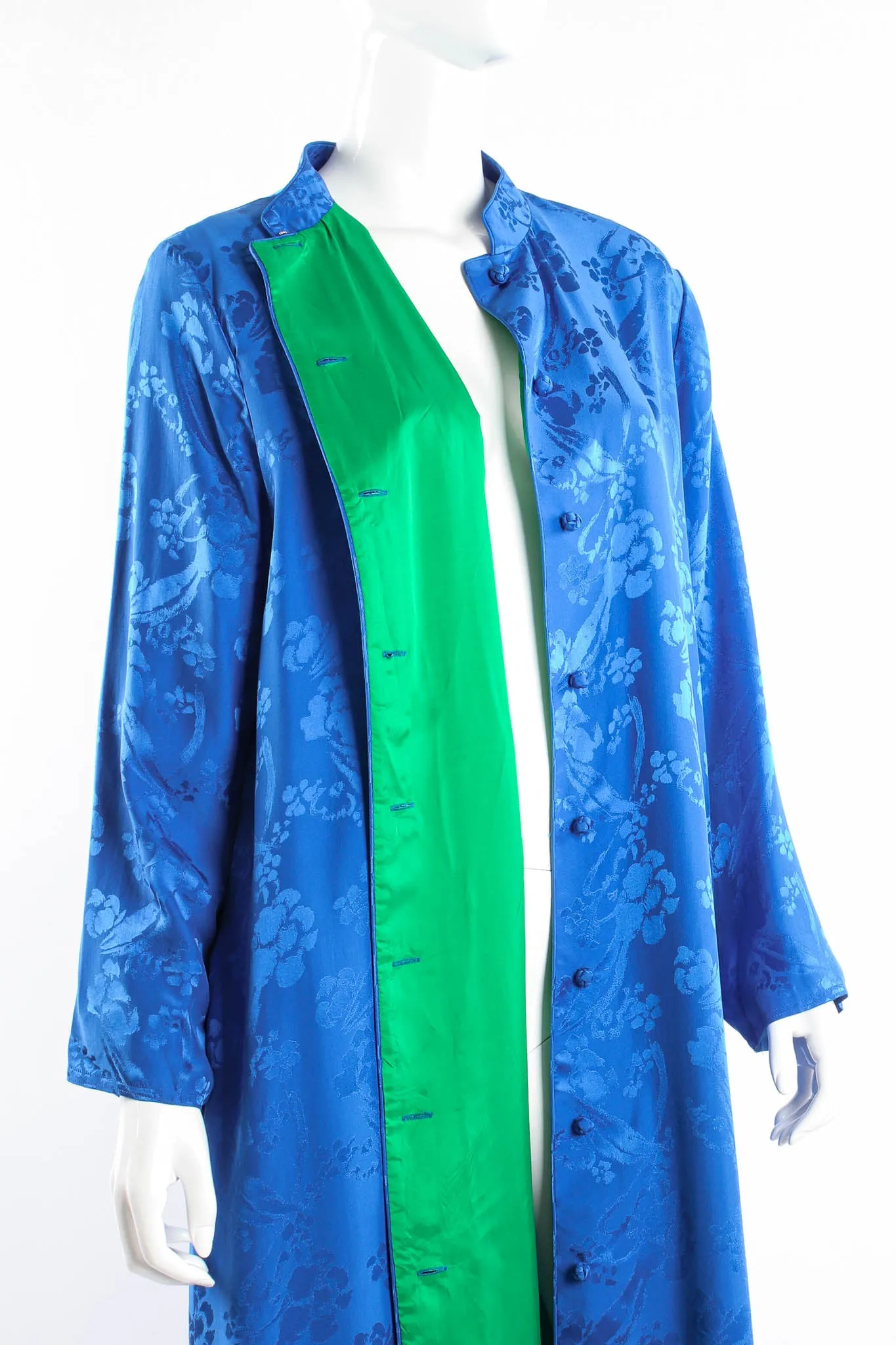 Floral Jacquard Duster Jacket