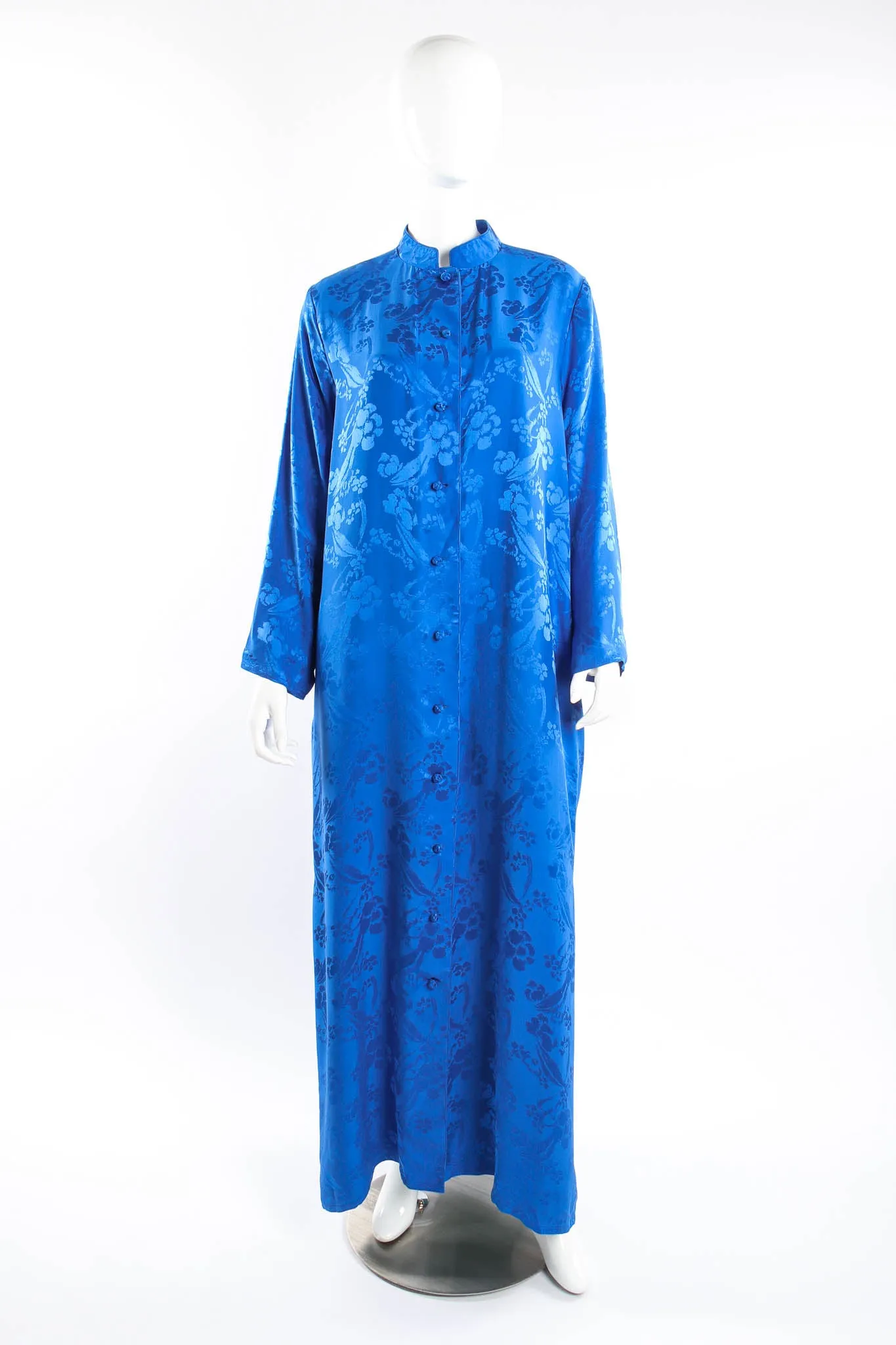 Floral Jacquard Duster Jacket