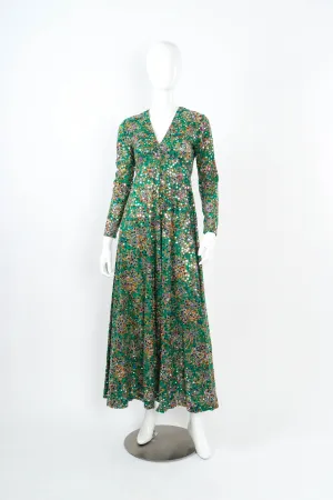 Floral Print Sequin Maxi Dress