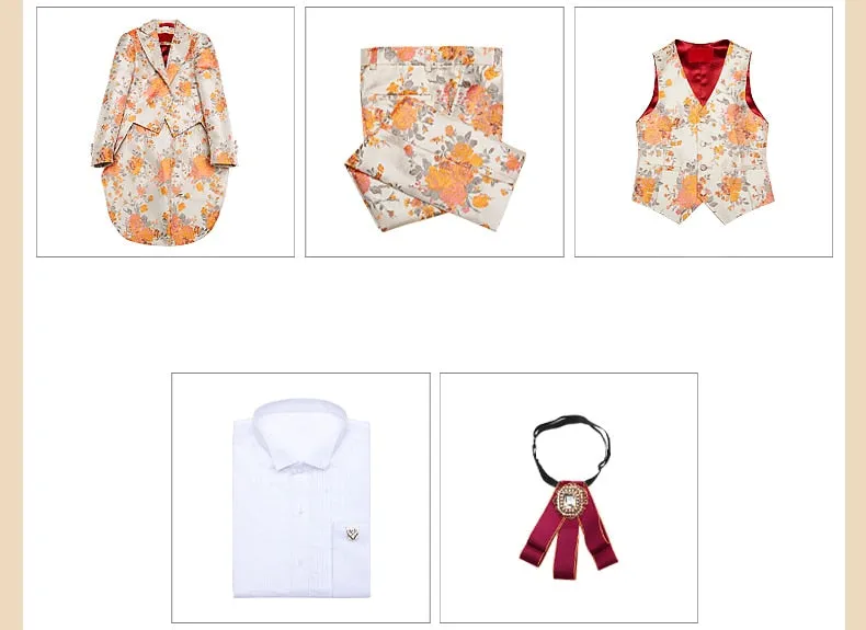 Floral Print Tuxedo