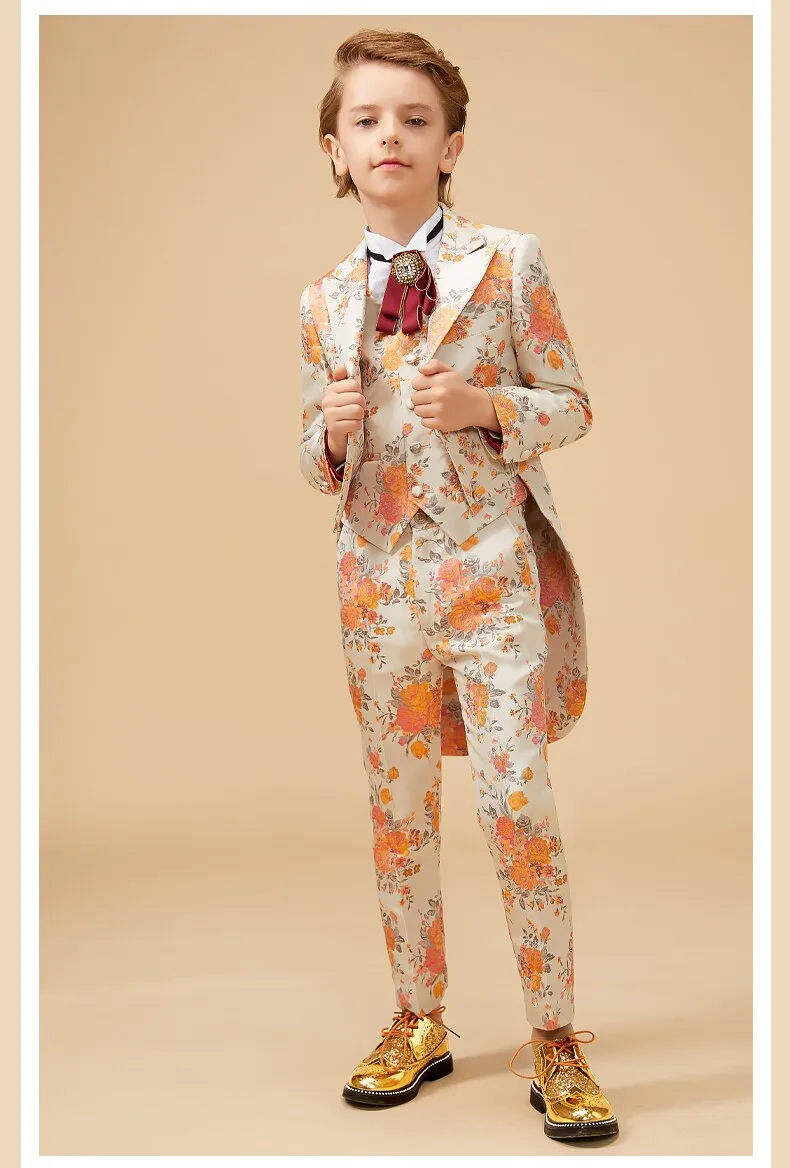 Floral Print Tuxedo