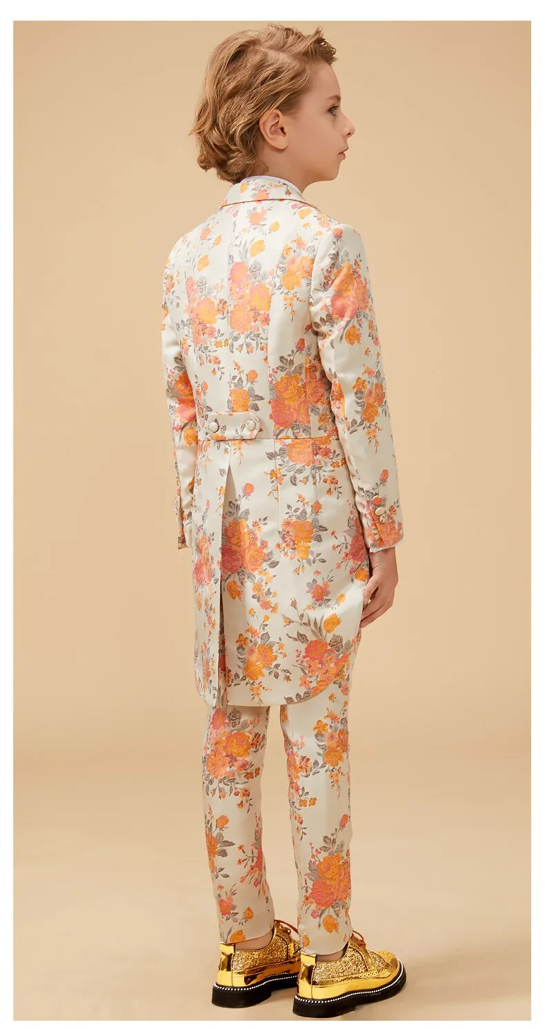 Floral Print Tuxedo